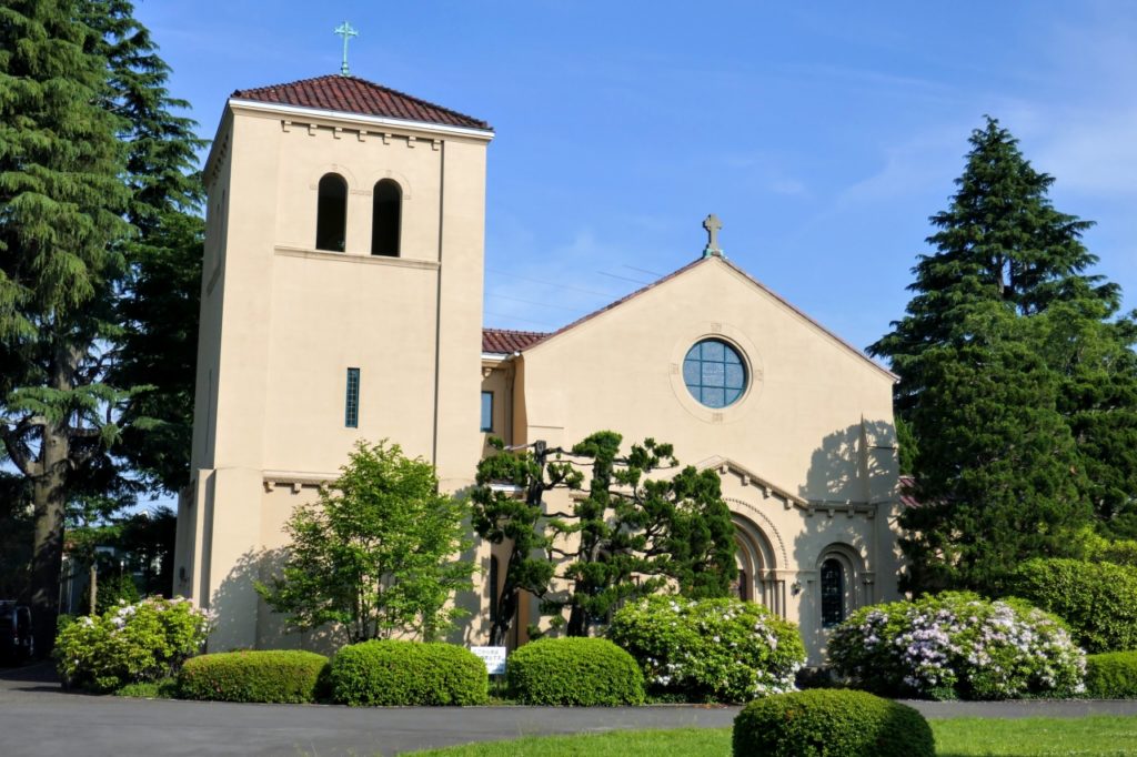 立教女学院、区の指定有形文化財に指定されている聖マーガレット礼拝堂