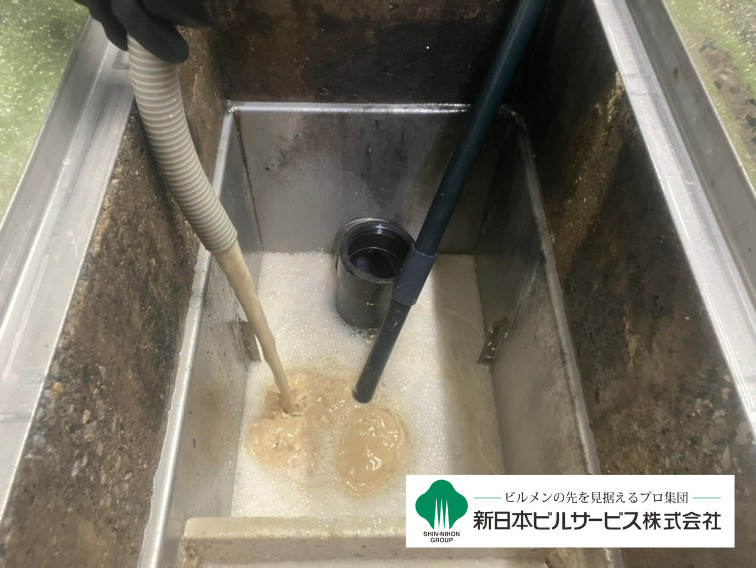 グリストラップ清掃(石鹸水化工法)