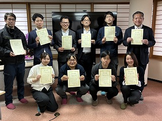 2026.3.26㈭、新日本グループ5Sインストラクター養成講座第14期研修11講 修了証書授与式