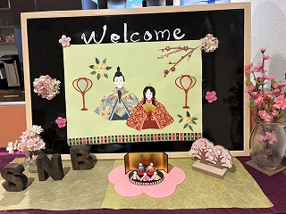 東京本部、3月の室礼はお雛様です!